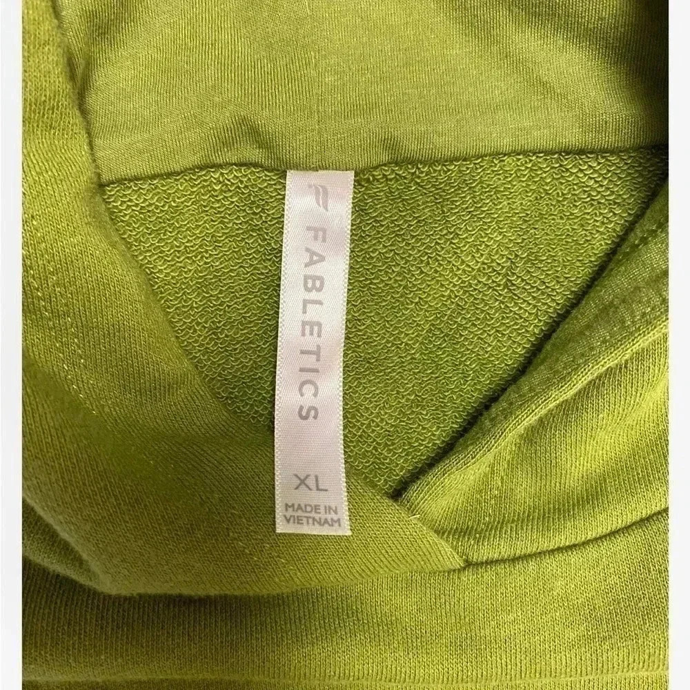 Fabletics Green Pullover Cropped Cindy Hoodie Size XL - Picture 9 of 9